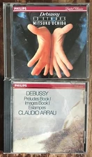 DEBUSSY Mitsuko Uchida 12 Etudes Disc/VG++ No Rear Art! Claudio Arrau Preludes