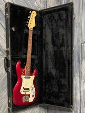 Used 1964 Hagstrom Ii Electric Guitar With Case- Red
