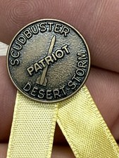 Vintage Patriot Missile Scud Buster Desert Storm Gulf War Military Raytheon Pin