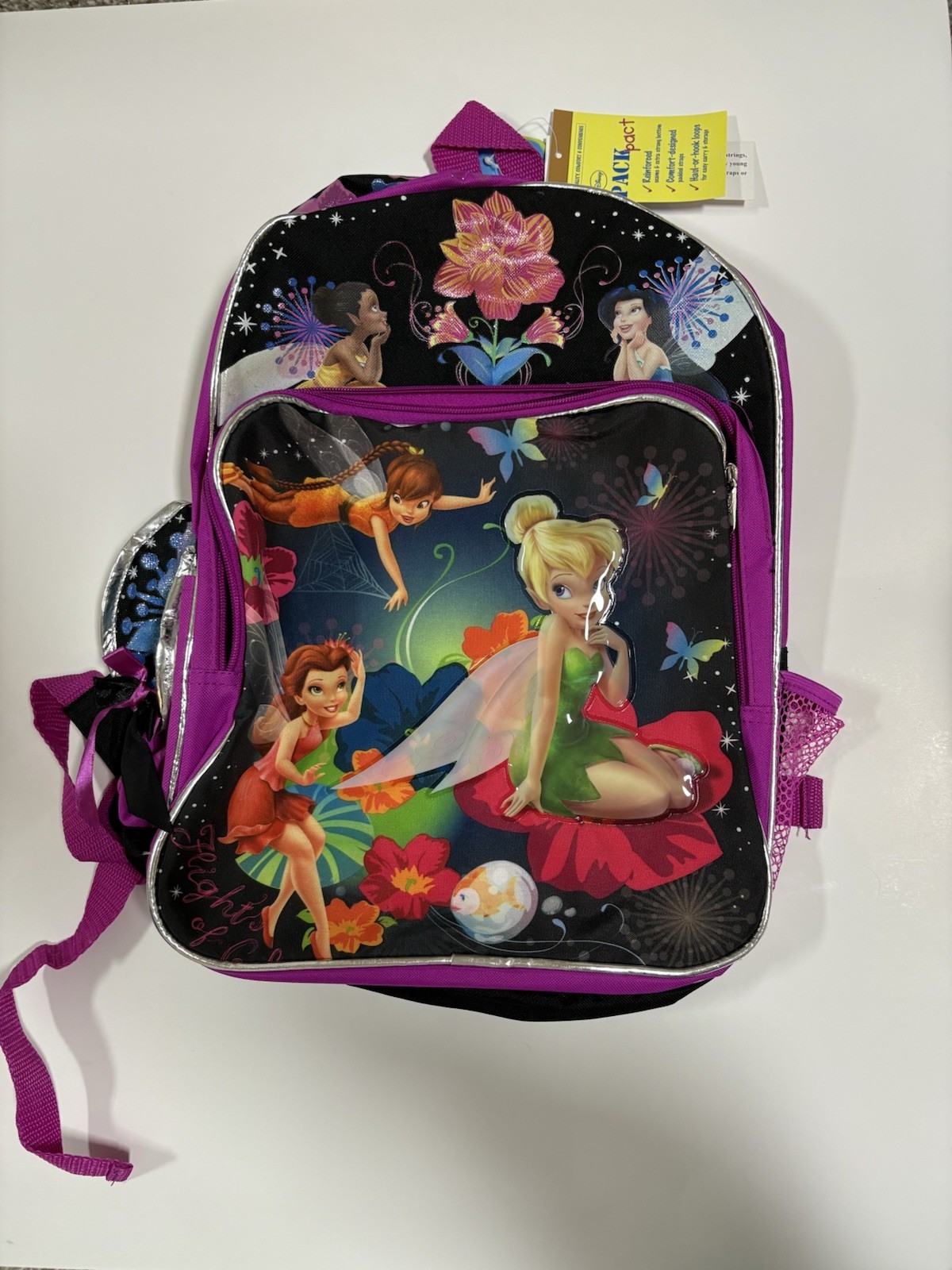 Disney Tinker Bell Girls Full Size Backpack