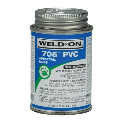 IPS 10097 Weld-On 705 PVC Solvent Cement Clear Low VOC