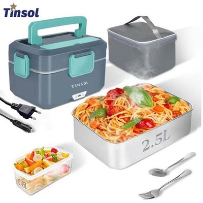 Tinsol Neu 3,5l Elektrisch Beheizte Brotdose Ohne Wasser Nachfüllbar Lebensmittel Beheizt Mittagessen