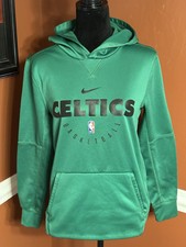 NBA Boston Celtics Nike Hoodie Youth Large Green Dri-Fit Pullover Dri Fit