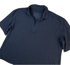 Frank Eileen Shirt Patty Short-Sleeve Popover Henley Heritage Jersey Black XL