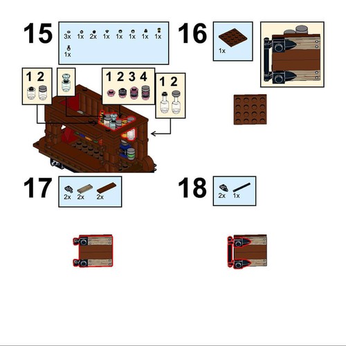 Hot Sale Medieval Potion Seller 221 Bricks MOC Build Christmas Gift - Picture 5 of 9