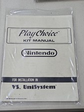 PLAY CHOICE Kit Manual Nintendo 1988
