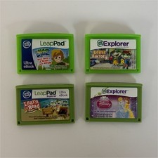 LeapFrog LeapPad Leapster Explorer Game Cartridges Disney Princess Lot