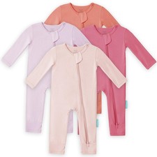 Baby Long Sleeve Romper Jumpsuit, Premium Soft Rayon Piece Pajamas Boy Girl 2...