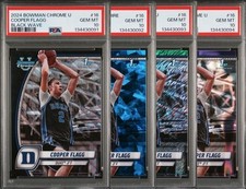 2024 Cooper Flagg Bowman U Chrome Black Wave-Sapphire-Green Shimmer-Purple Lava