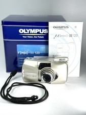 Filmkamera Olympus mju III Zoom 120 Gold Vintage 35mm 38-120mm Objektiv Point Shoot