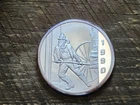 Vintage 1990 The Fireman America's Unsung Hero 1 Ounce .999 Silver Round