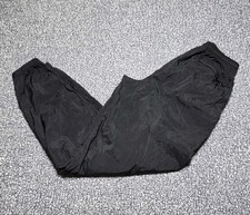 Vintage 90s Nike Red Tag Black Nylon Track Pants - Medium