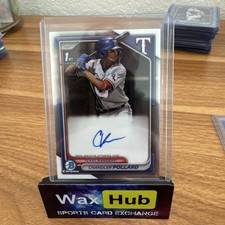 2024 Bowman Chandler Pollard Chrome Auto 1st #CPA-CP Rangers