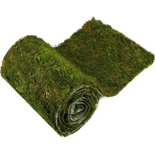 108'' x 16'' Dried Moss Table Runner - Green Moss Sheet Roll for Crafts, Preserv