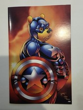 Do You Pooh Captain America Virgin Liefeld Homage Marat Mychaels NYCC comic cover