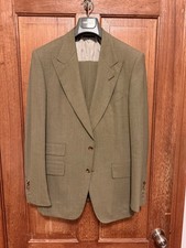 Used Tom Ford Shelton Solid Khaki Single-breasted 2 Piece Suit - Size 50-40R