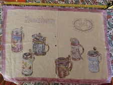 Très rare torchon cuisine édité pour la Brasserie Kronenbourg 1664 Bière Alsace