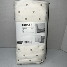 IKEA LENAST Crib Mattress Sheets Fitted Dotted White Moons 70x132cm 28x52" New