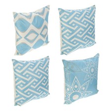  4 Pcs Federe in Lino Coperture Cuscini Di Divano Federa Decorativa
