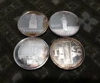 Four 1oz CBoT Chicago Board of Trade silver rounds, 4 ounces .999 total MUST SEE