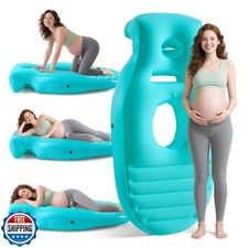 Neoflavie Inflatable Pregnancy Pillow,Full Body Pregnancy Mattress with Hole