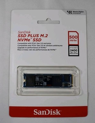 SanDisk 500GB SSD PLUS M.2 NVMe PCIe Gen 3.0