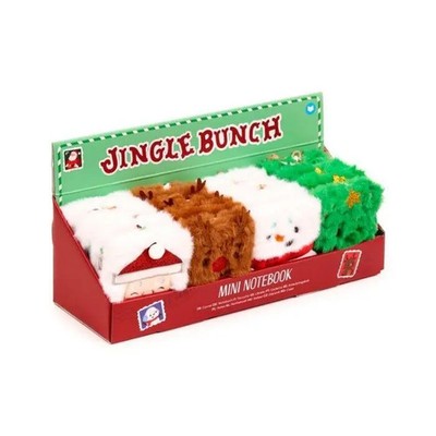 5055071513107 Notatnik pluszowy A7 Christmas Jingle Puckator