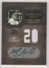 2005 Donruss Timeless Treasures Rookie Year Materials 3/20 Mark Mulder Auto r7d