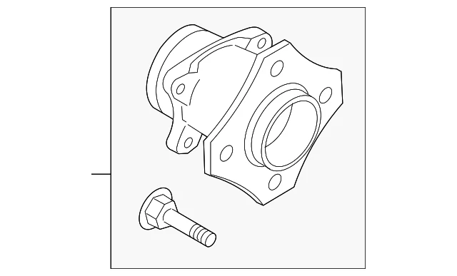 Nissan Sentra 2007-2012 genuino - Conjunto de buje 43202-ET010 Foto 2 de 3