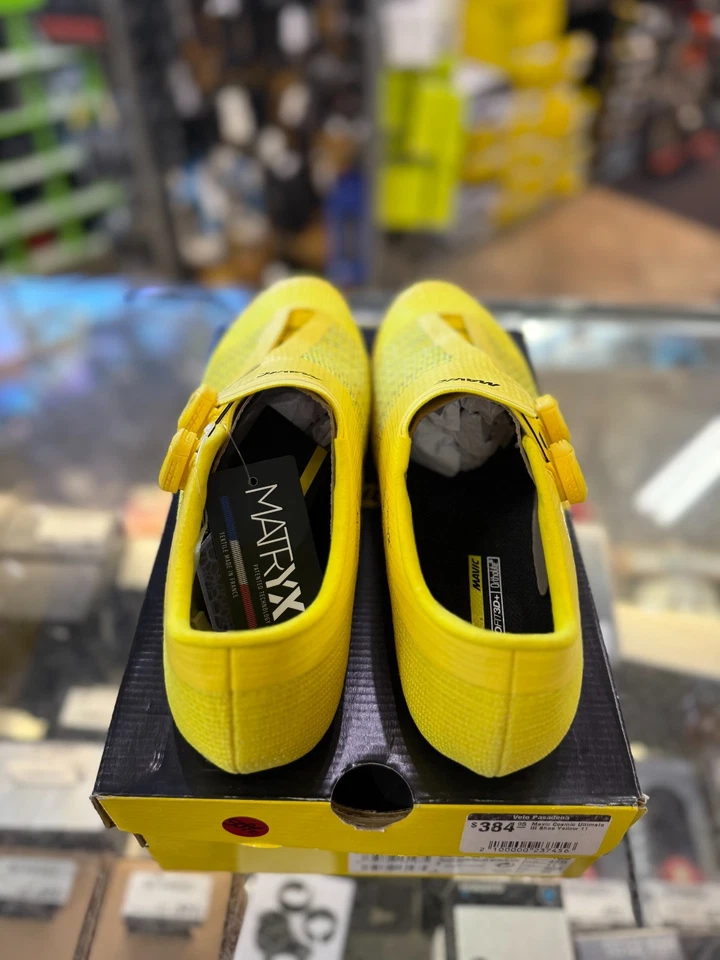 Zapato Mavic Cosmic Ultimate III Amarillo 45 1/3 (Talla 11 EE. UU.) Foto 3 de 4
