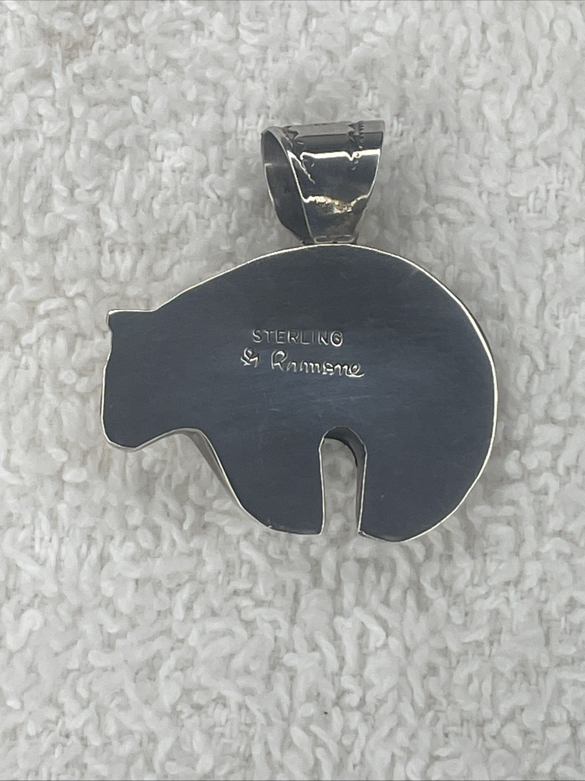 Solid Sterling Geneva Ramone Native American Turq… - image 2