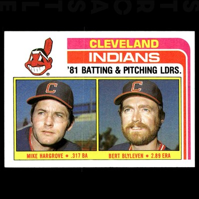 1982 Topps - Team Checklist Bert Blyleven, Mike Hargrove #559