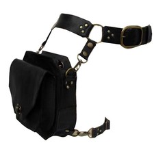 Medieval Waist Belt Drop Leg Bag Thigh Pouch Steampunk Waist Pack Leather Bag