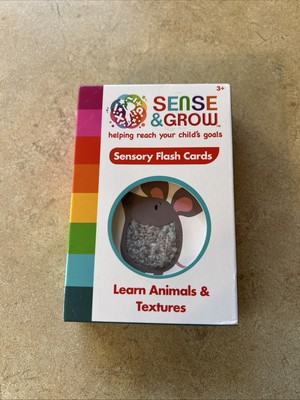 Sense & Grow Sensory Flash Cards Set For Animals And Textures