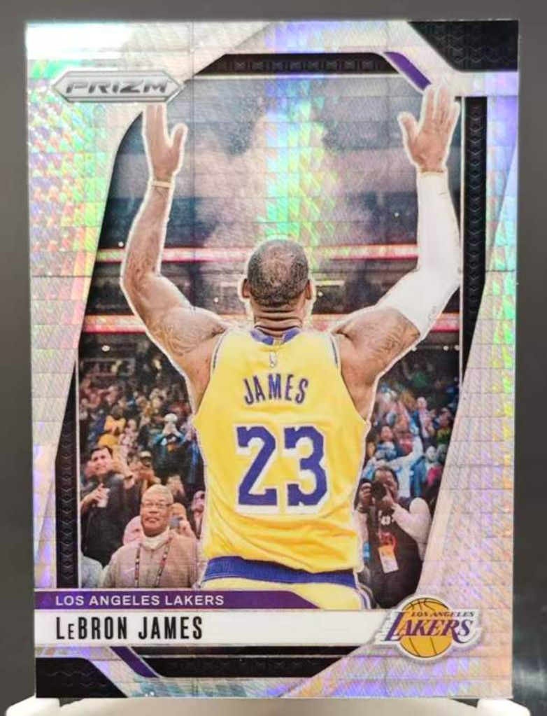 LeBron James 2024-25 Panini Prizm Silver Hyper Los Angeles Lakers #130