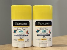 Neutrogena Sheer Zinc Kids Mineral Sunscreen Broad Spectrum SPF 50 Lot of 2