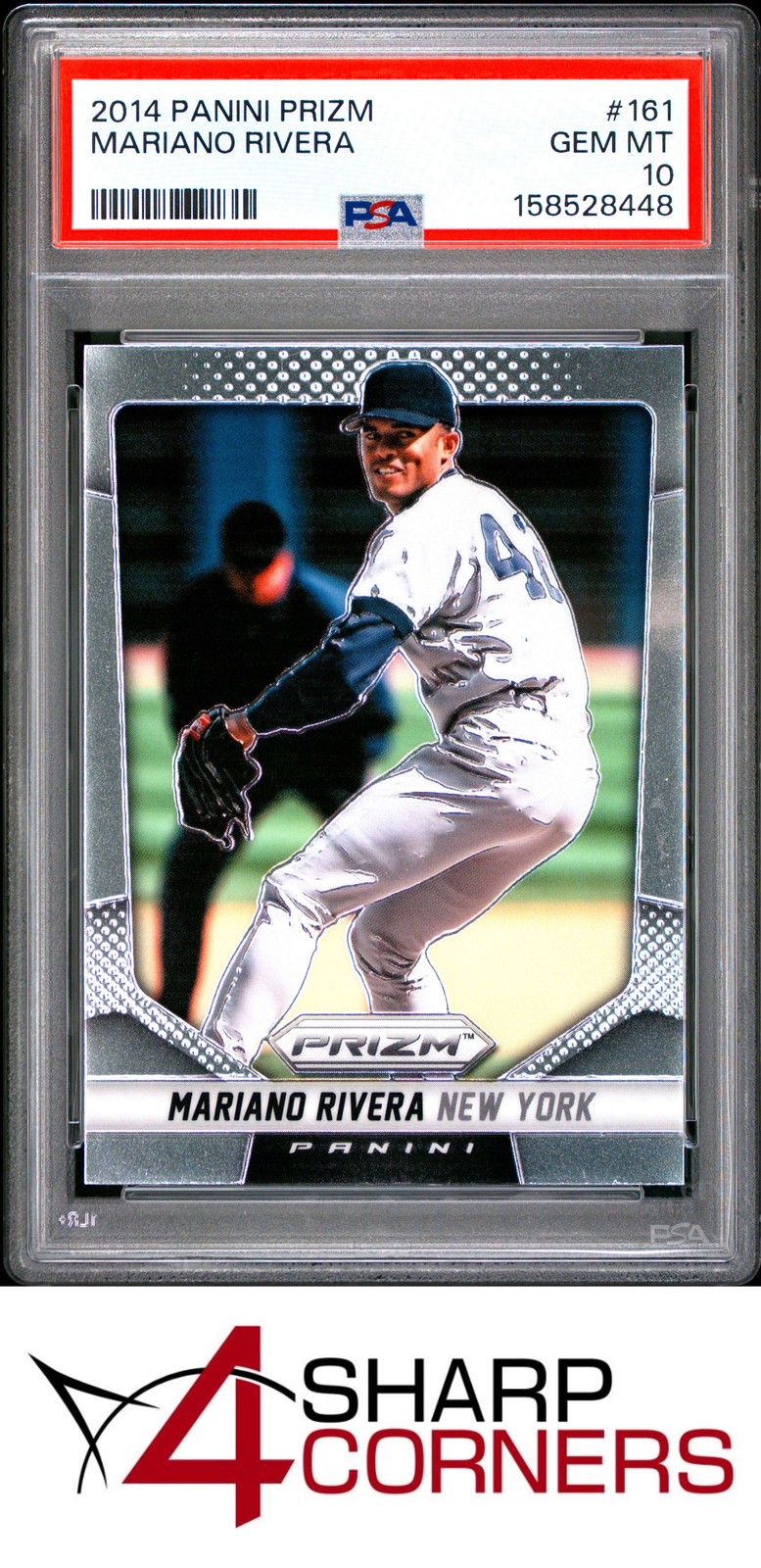 2014 PANINI PRIZM #161 MARIANO RIVERA YANKEES HOF PSA 10