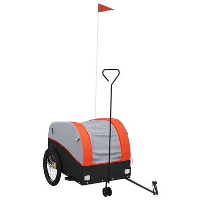 Bike Trailer Kids Bicycle Cargo Wagon Buggy Carriage Cycle Trailer Iron vidaXL