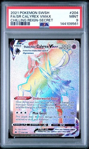 Shadow Rider Calyrex VMAX graded PSA 9 for sale on eBay