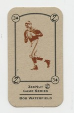 BOB WATERFIELD V1 RARE ZEENUT CANDY DECK FOOTBALL CARD