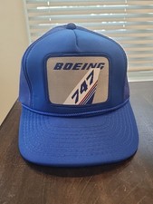 Vintage Boeing 747 Mesh Trucker Snapback Hat
