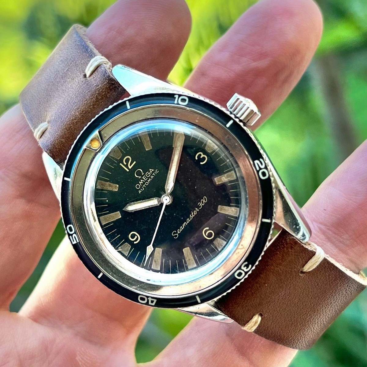 Vintage 1966 Omega SeaMaster 300, Aldo Thin Bezel, 165.014, Cal