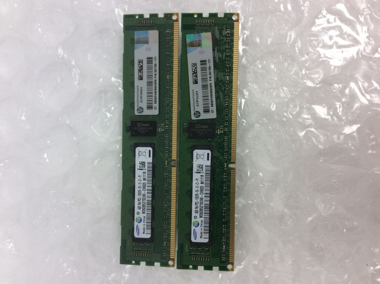 как выглядит 20x SSamsung 4GB PC3-10600R DDR3 ECC Registered Server RAM M393B5270CH0-CH9Q5 фото