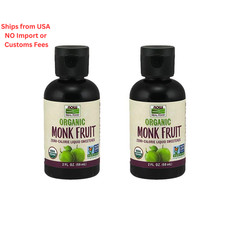NOW Foods Monk Fruit Liquid Organic, 2 Fluid Ounce 2 2 Fl Oz Pack of 2