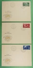 DR WHO 1949 SWITZERLAND 3 FDC UPU ANIV CACHET R26508