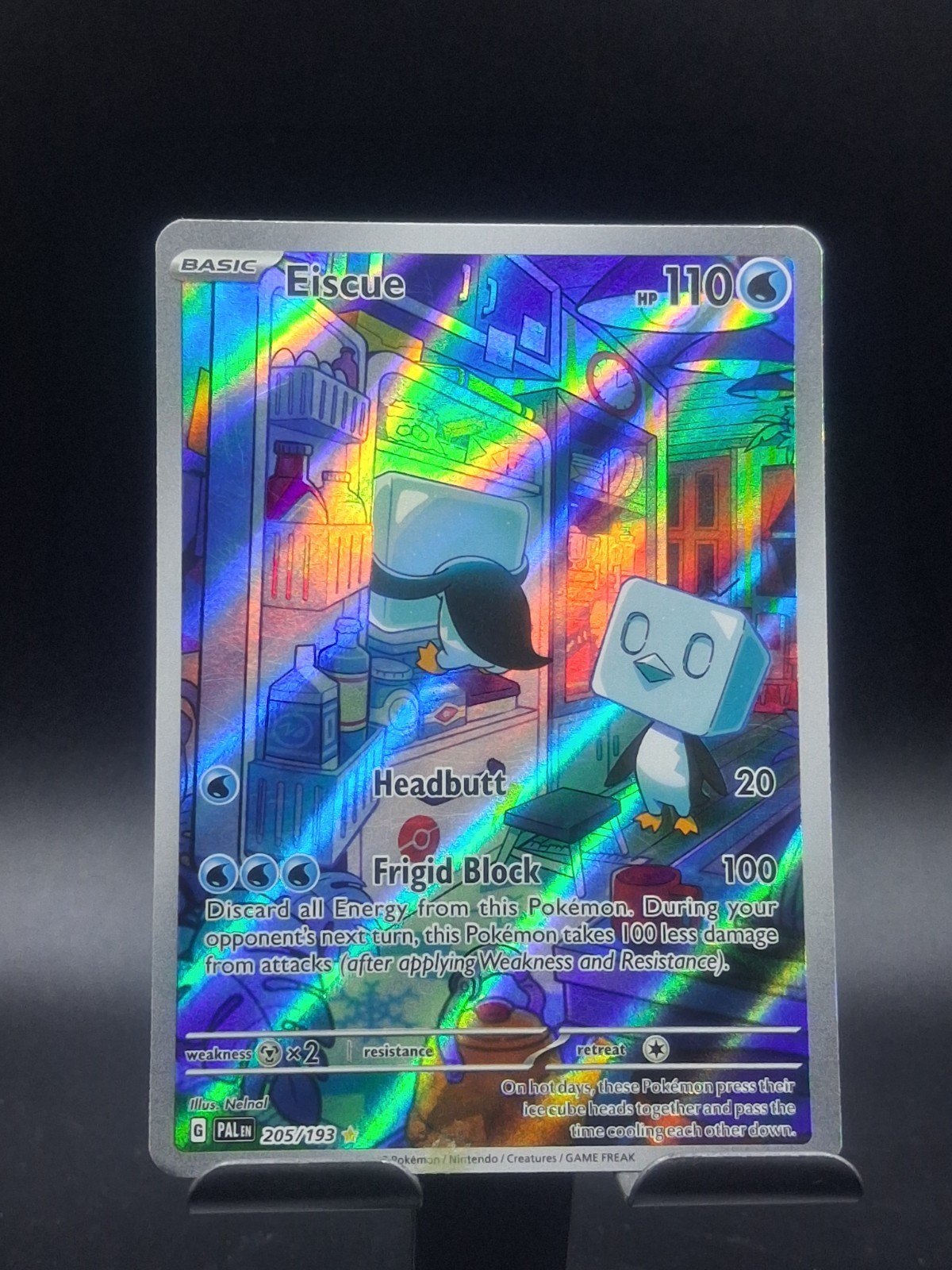 Eiscue 205/193 SV02: Paldea Evolved Illustration Rare Holo Full Art