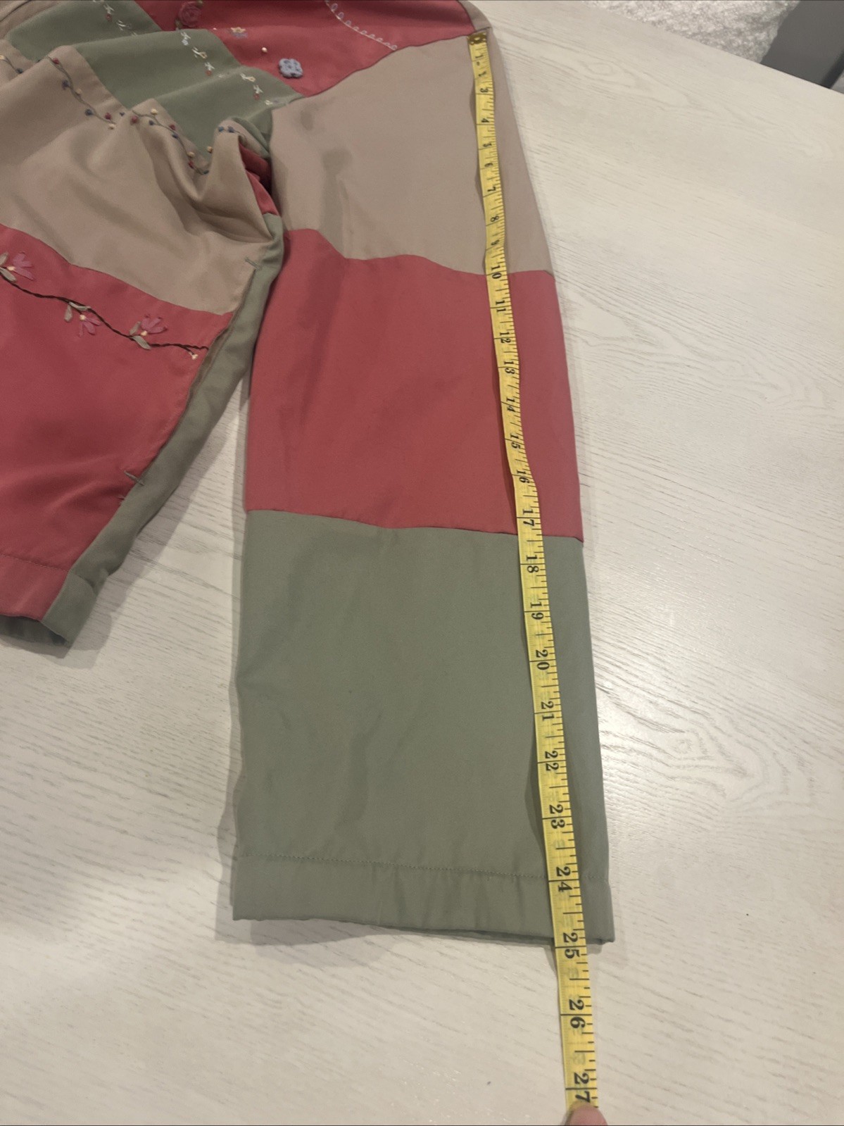 VTG Womens Patchwork Embroidered Button Jacket Co… - image 18