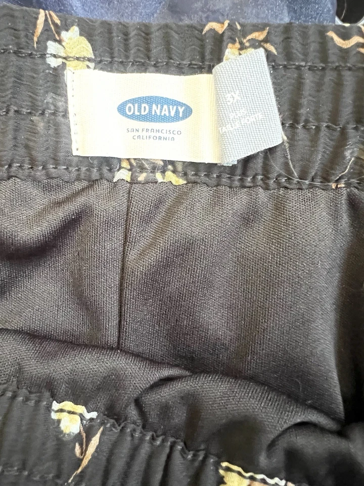 Antigua falda de cabaña azul marino negra floral en capas talla 3X Whimsygoth Fairy Core Foto 3 de 4