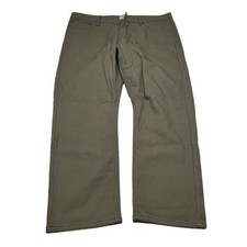 Weatherproof Vintage Fleece Lined Pants Mens 38x29 Olive Green Regular Fit