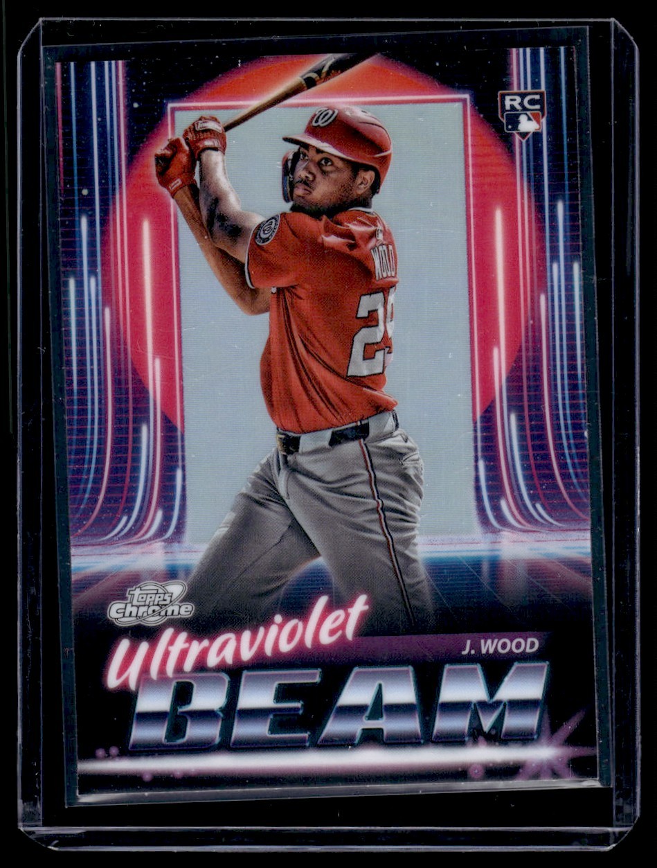 2025 Topps Chrome Cosmic Ultraviolet Beam James Wood Washington Nationals #UB-1